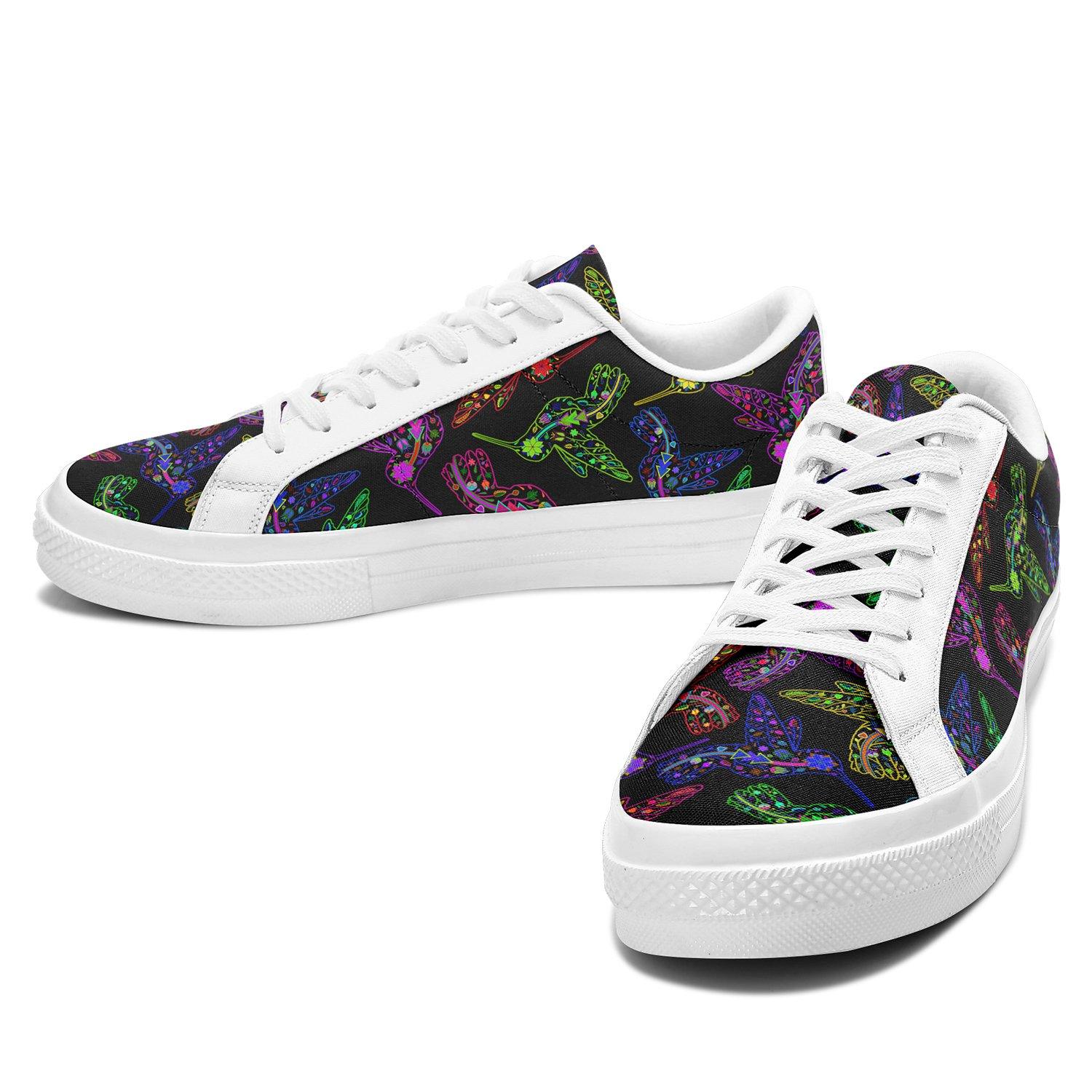 Floral Hummingbird Aapisi Low Top Canvas Shoes White Sole aapisi Herman 