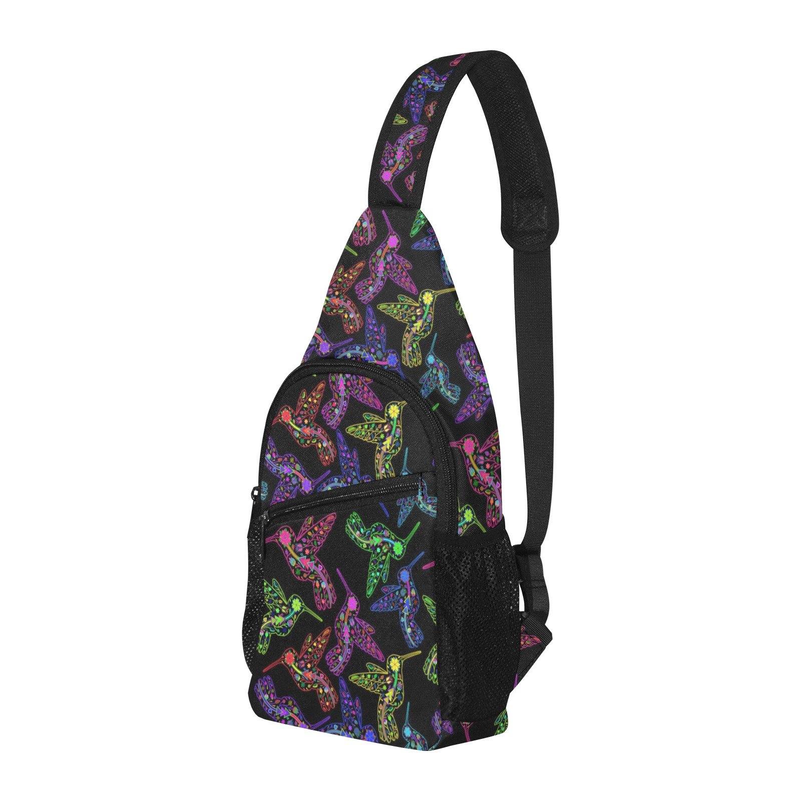 Floral Hummingbird All Over Print Chest Bag (Model 1719) All Over Print Chest Bag (1719) e-joyer 