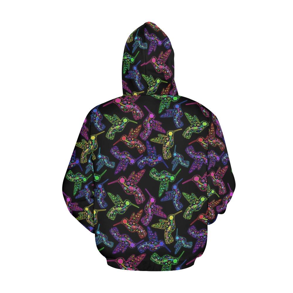 Floral Hummingbird All Over Print Hoodie for Women (USA Size) (Model H13) All Over Print Hoodie for Women (H13) e-joyer 