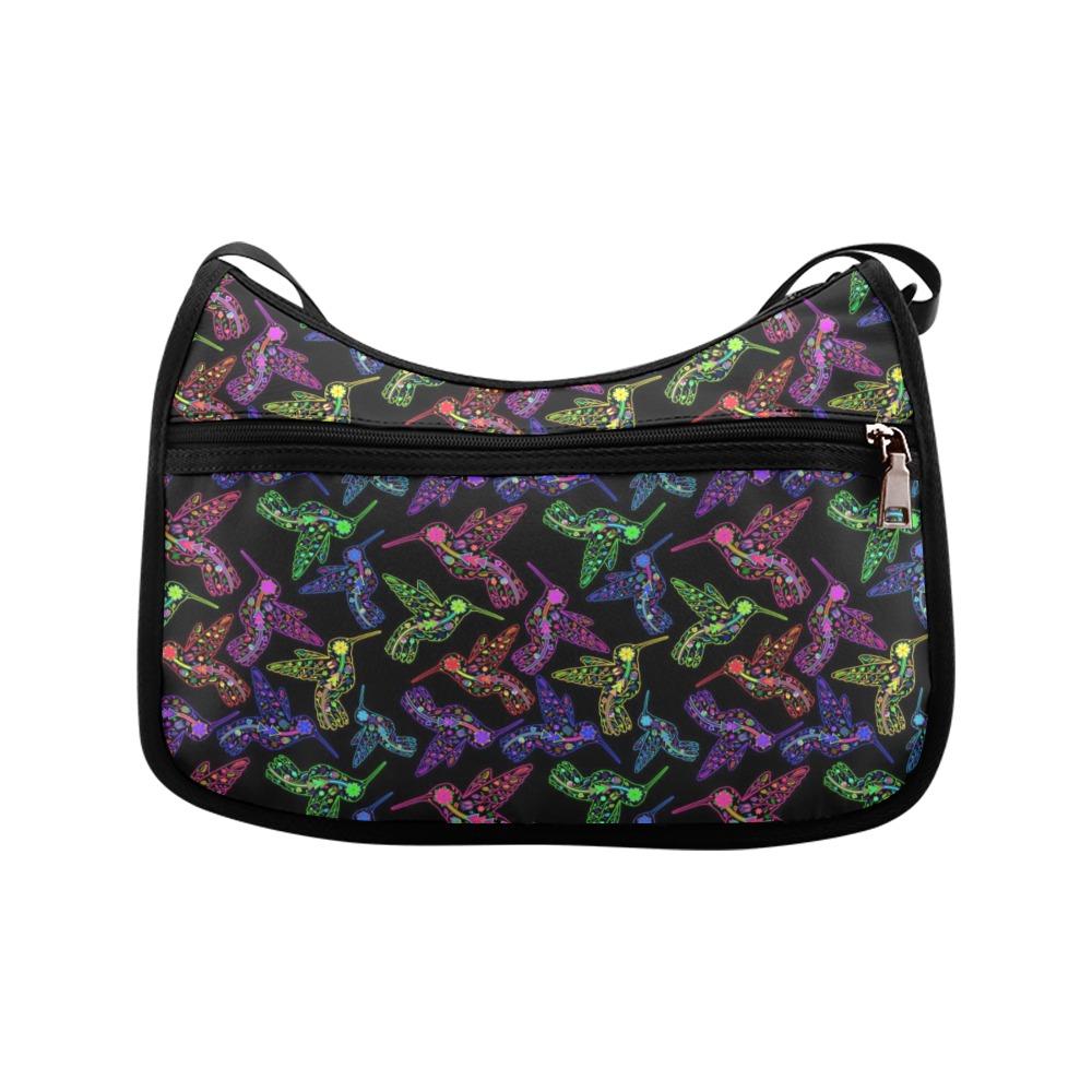 Floral Hummingbird Crossbody Bags (Model 1616) Crossbody Bags (1616) e-joyer 