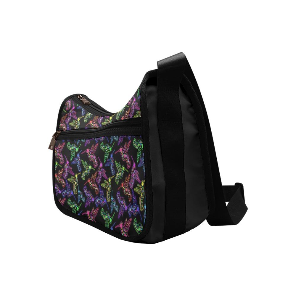 Floral Hummingbird Crossbody Bags (Model 1616) Crossbody Bags (1616) e-joyer 