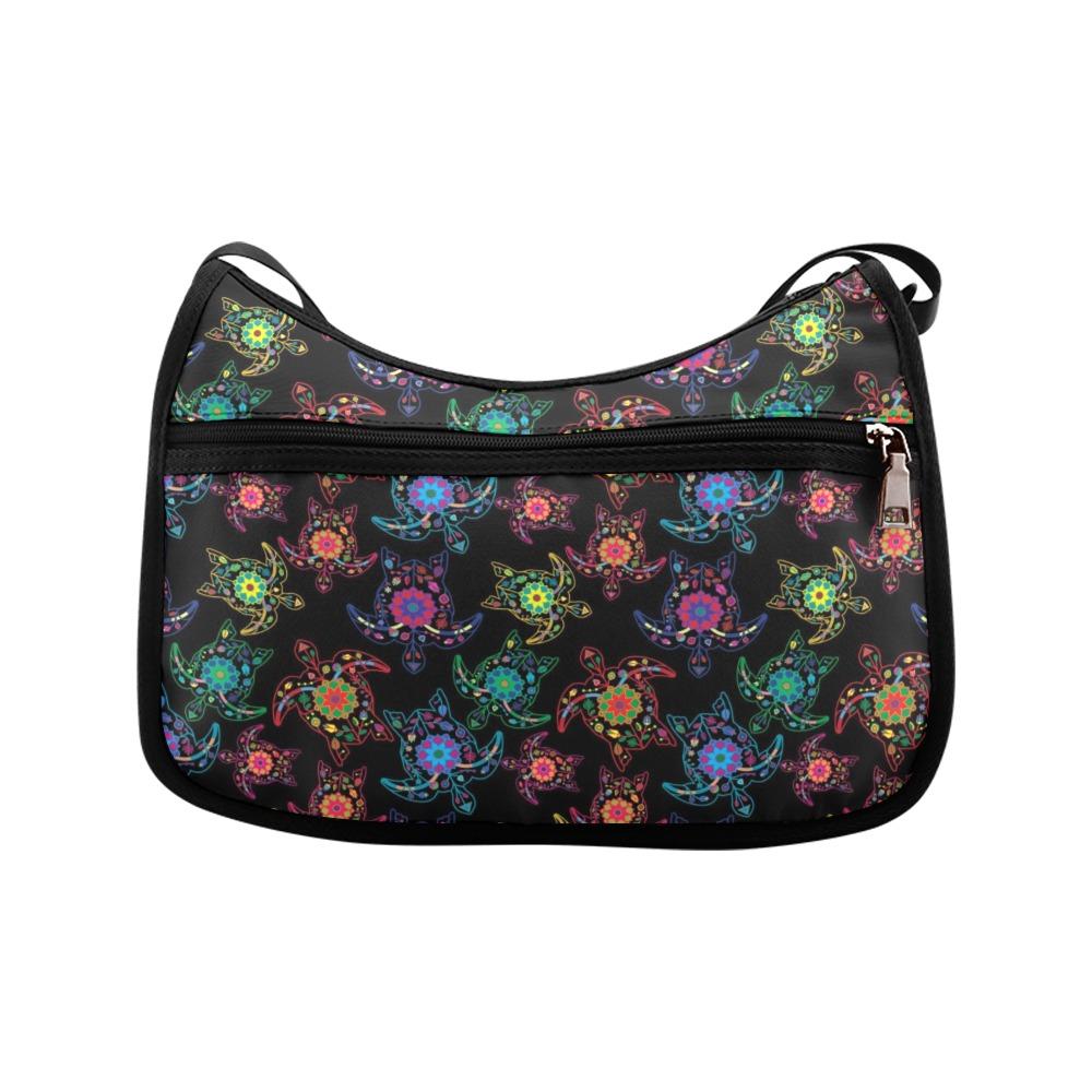 Floral Turtle Crossbody Bags (Model 1616) Crossbody Bags (1616) e-joyer 