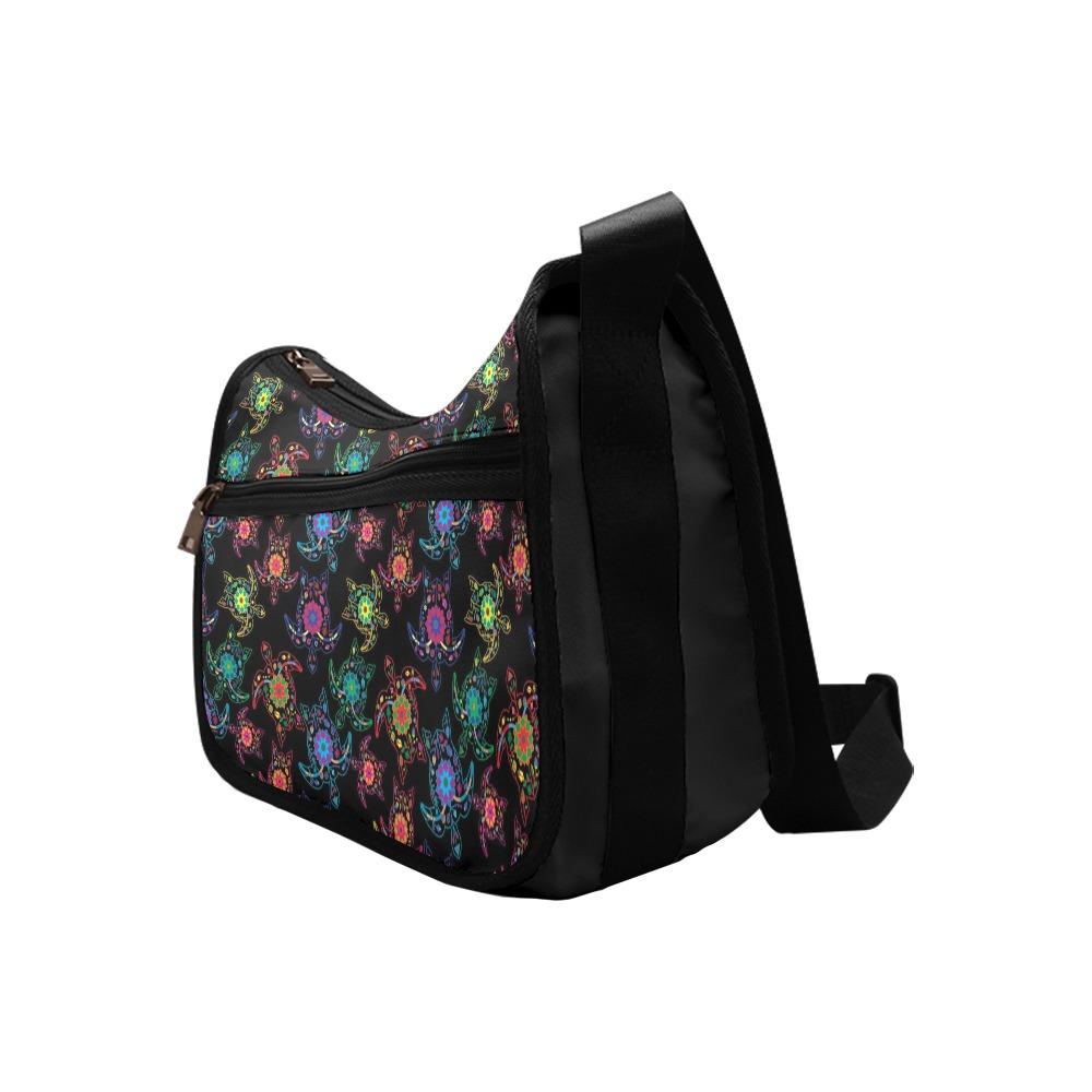 Floral Turtle Crossbody Bags (Model 1616) Crossbody Bags (1616) e-joyer 