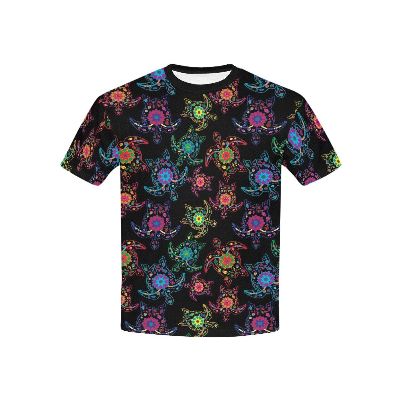 Floral Turtle Kids' All Over Print T-shirt (USA Size) (Model T40) All Over Print T-shirt for Kid (T40) e-joyer 