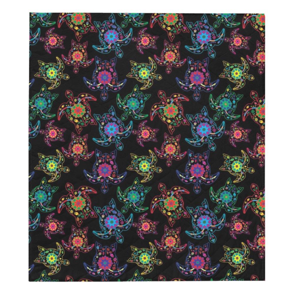 Floral Turtle Quilt 70"x80" Quilt 70"x80" e-joyer 