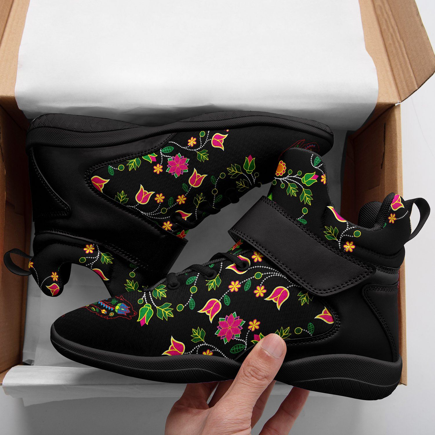 Floral Wolf Ipottaa Basketball / Sport High Top Shoes 49 Dzine 