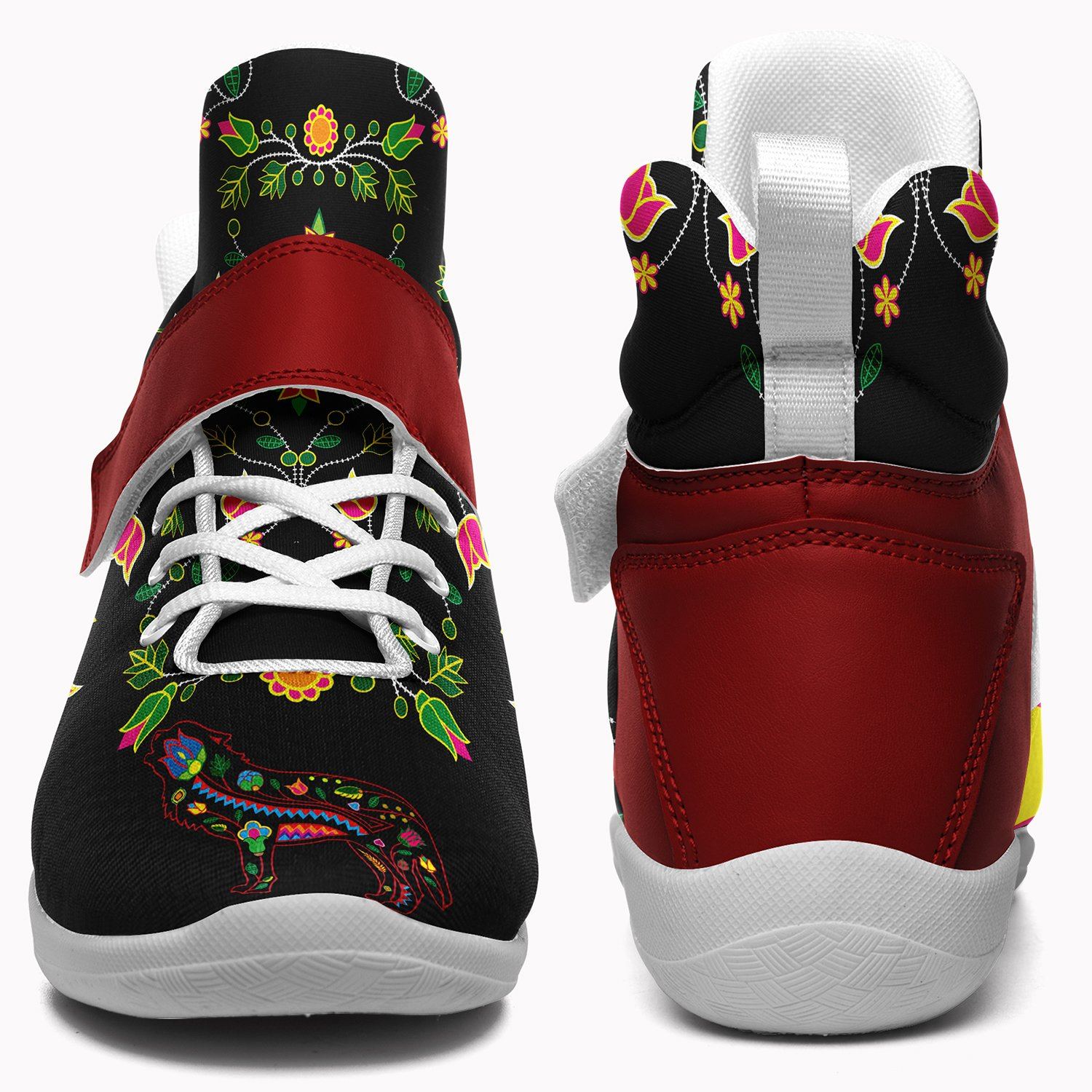 Floral Wolf Ipottaa Basketball / Sport High Top Shoes 49 Dzine 