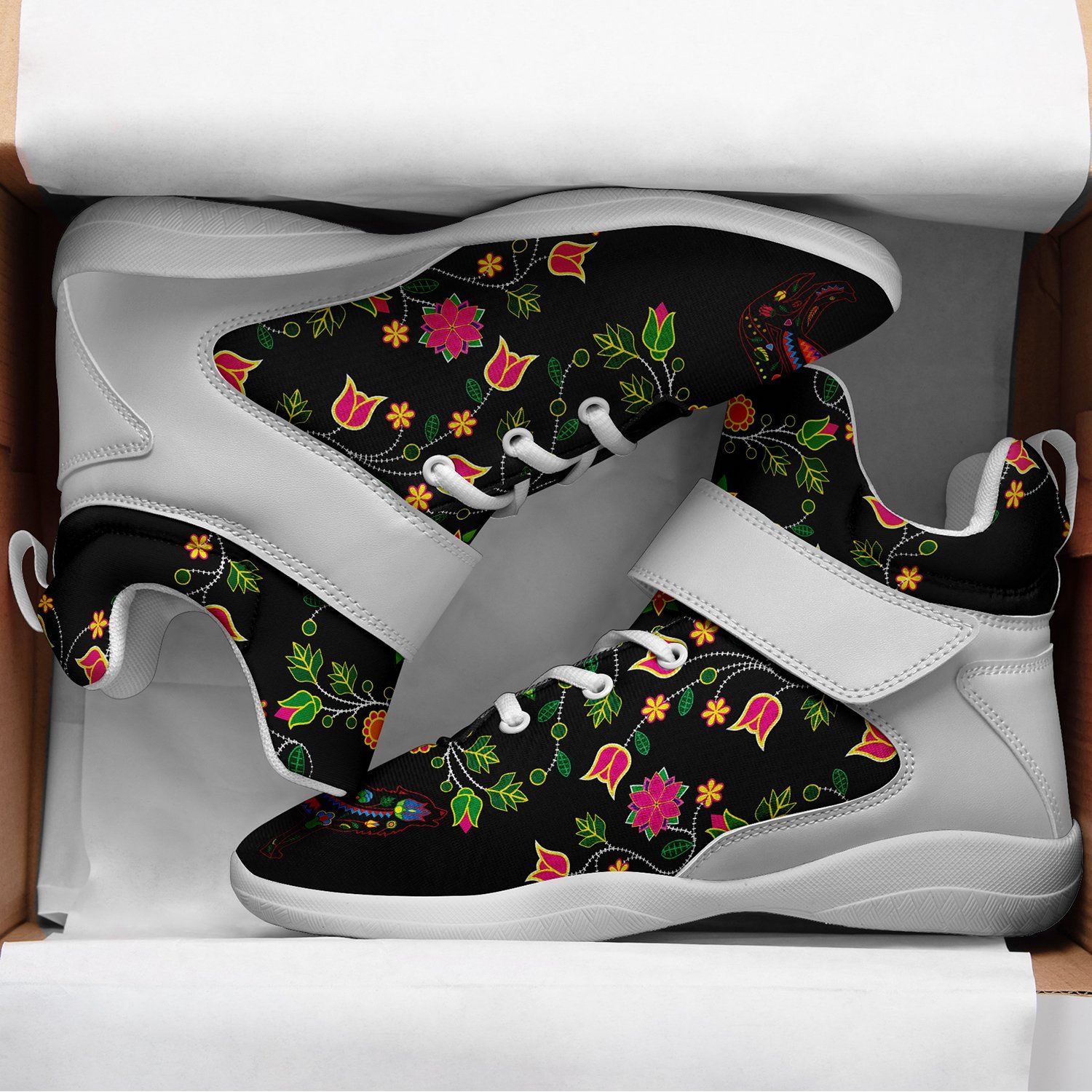 Floral Wolf Ipottaa Basketball / Sport High Top Shoes 49 Dzine 