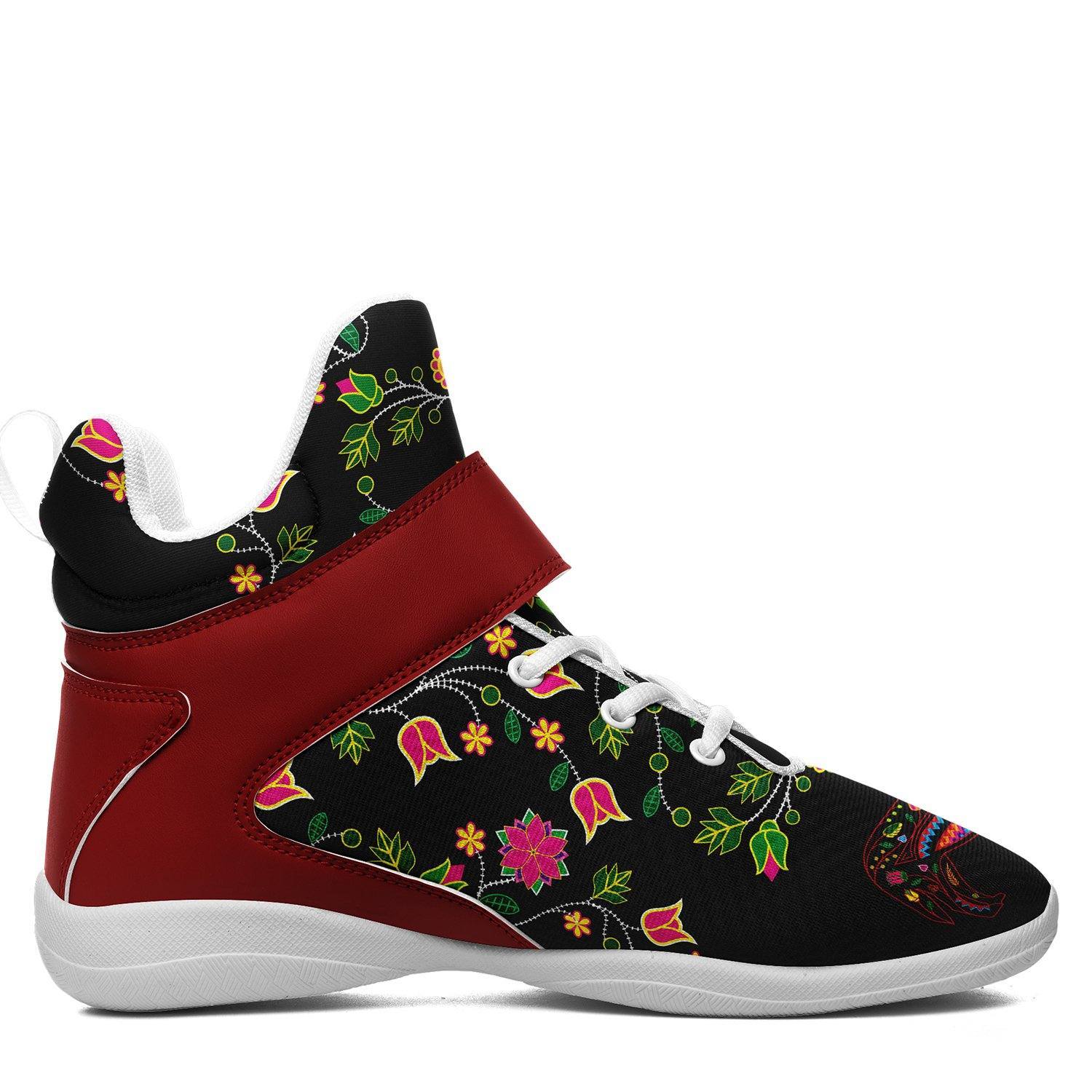 Floral Wolf Ipottaa Basketball / Sport High Top Shoes - White Sole 49 Dzine 