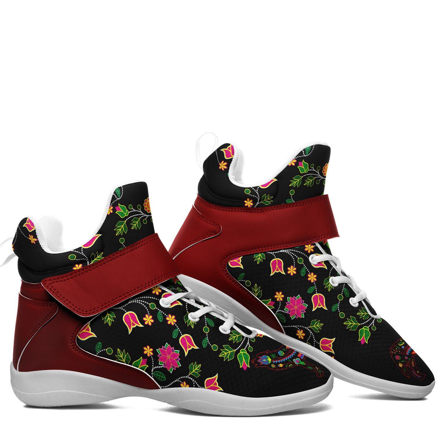 Floral Wolf Ipottaa Basketball / Sport High Top Shoes - White Sole 49 Dzine 