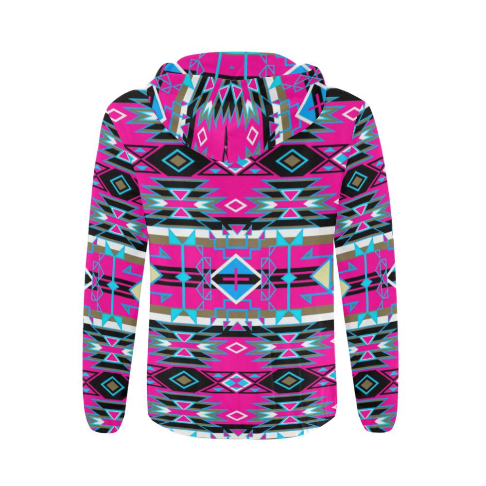 Force of Nature Sunset Storm All Over Print Full Zip Hoodie for Men (Model H14) All Over Print Full Zip Hoodie for Men (H14) e-joyer 