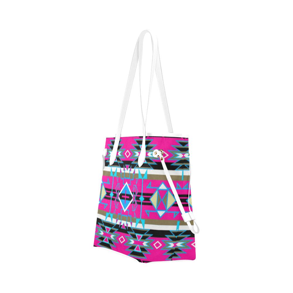 Force of Nature Sunset Storm Clover Canvas Tote Bag (Model 1661) Clover Canvas Tote Bag (1661) e-joyer 