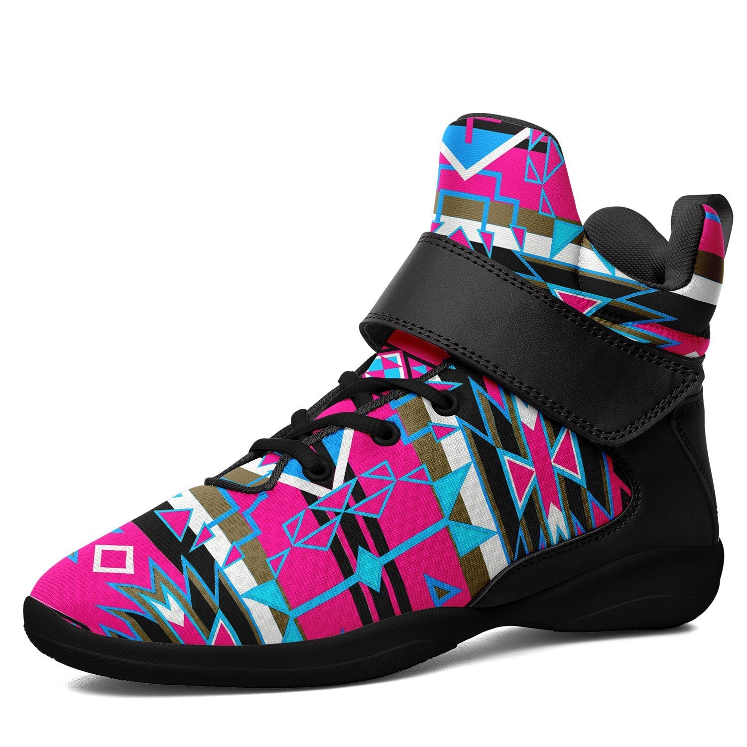 Force of Nature Sunset Storm Ipottaa Basketball / Sport High Top Shoes 49 Dzine US Women 4.5 / US Youth 3.5 / EUR 35 Black Sole with Black Strap 