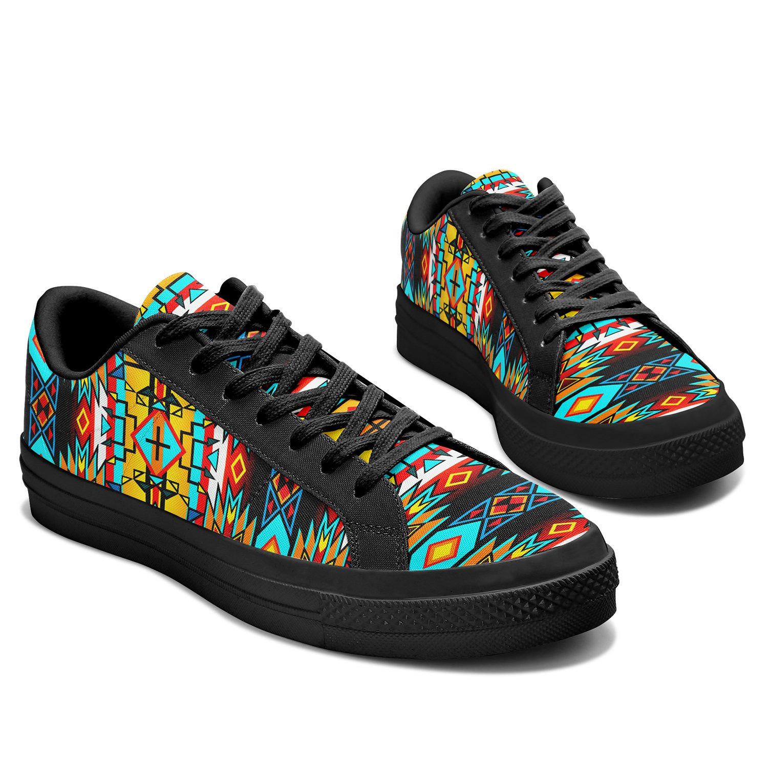 Force of Nature Twister Aapisi Low Top Canvas Shoes Black Sole 49 Dzine 