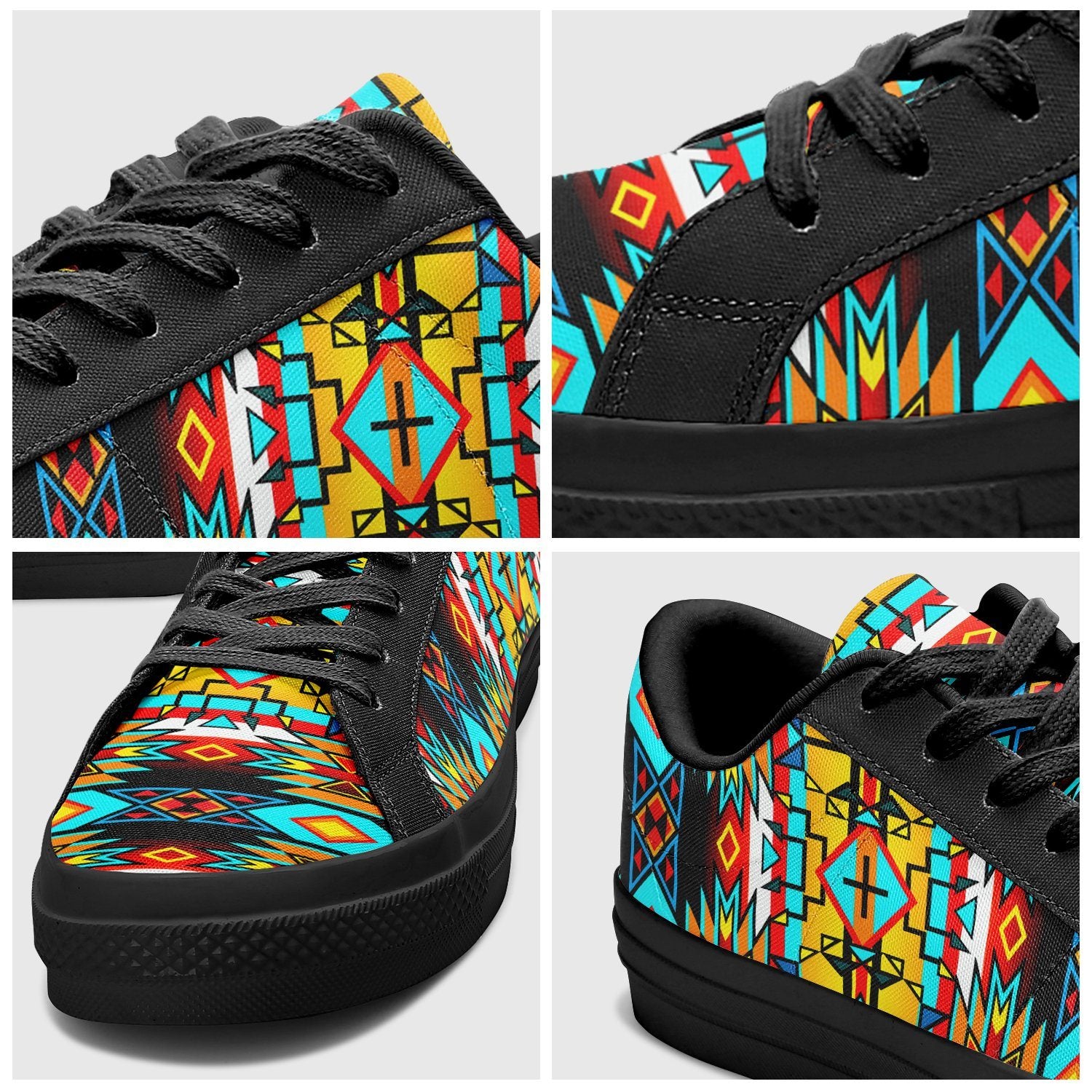 Force of Nature Twister Aapisi Low Top Canvas Shoes Black Sole 49 Dzine 