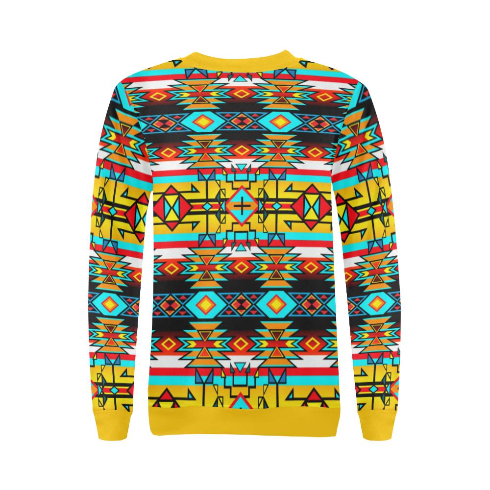 Force of Nature Twister All Over Print Crewneck Sweatshirt for Women (Model H18) Crewneck Sweatshirt for Women (H18) e-joyer 