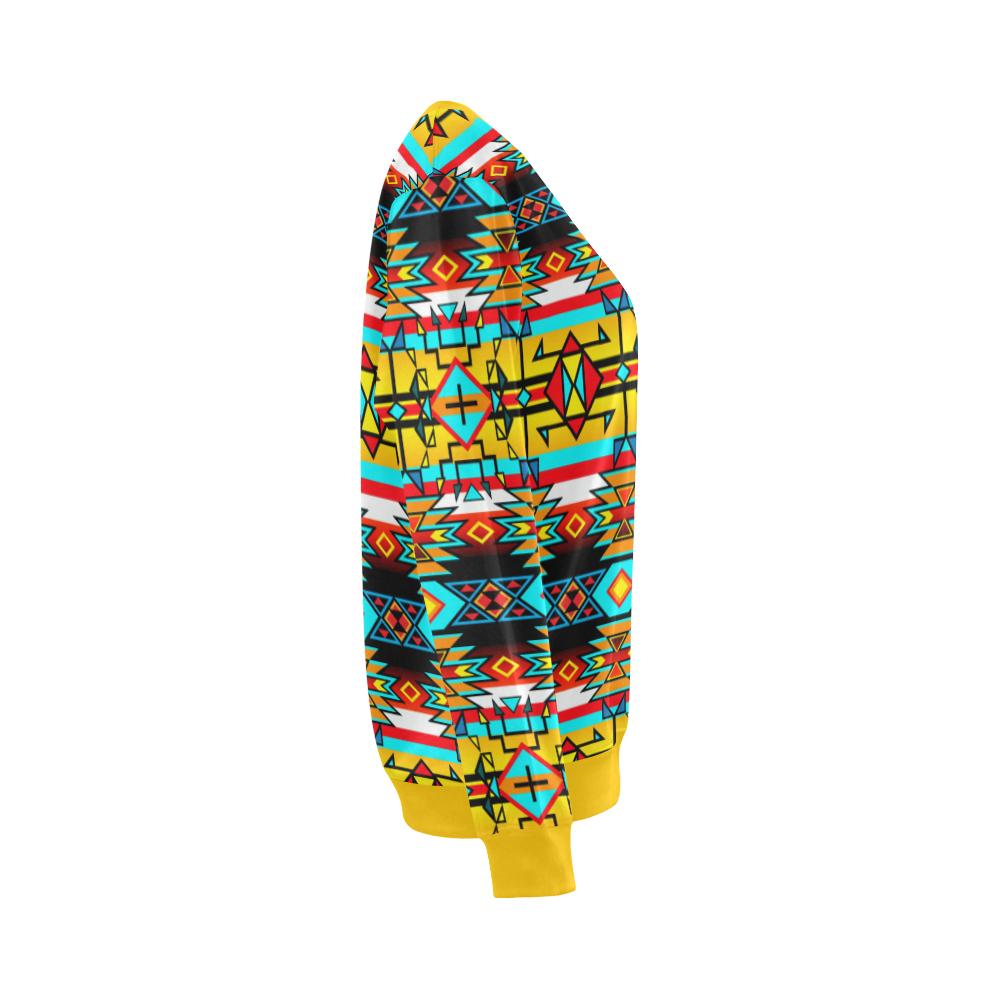 Force of Nature Twister All Over Print Crewneck Sweatshirt for Women (Model H18) Crewneck Sweatshirt for Women (H18) e-joyer 