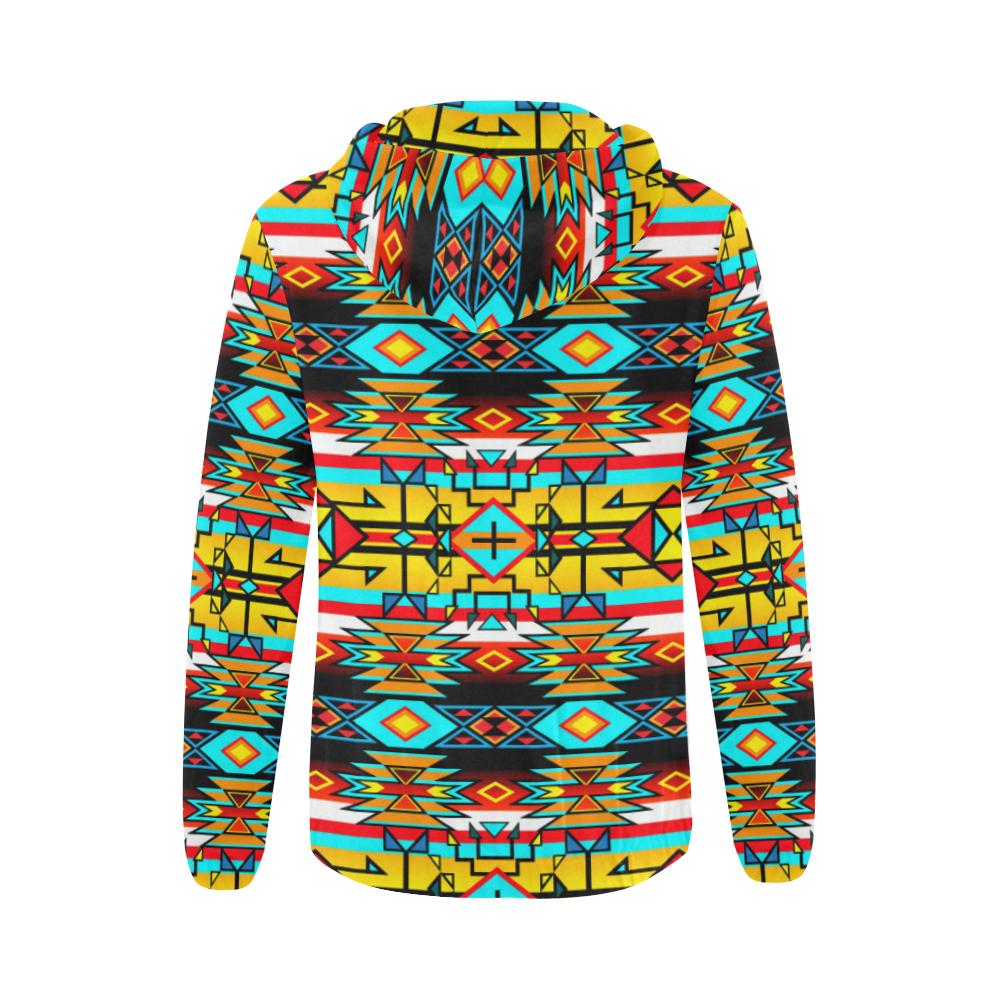 Force of Nature Twister All Over Print Full Zip Hoodie for Women (Model H14) All Over Print Full Zip Hoodie for Women (H14) e-joyer 