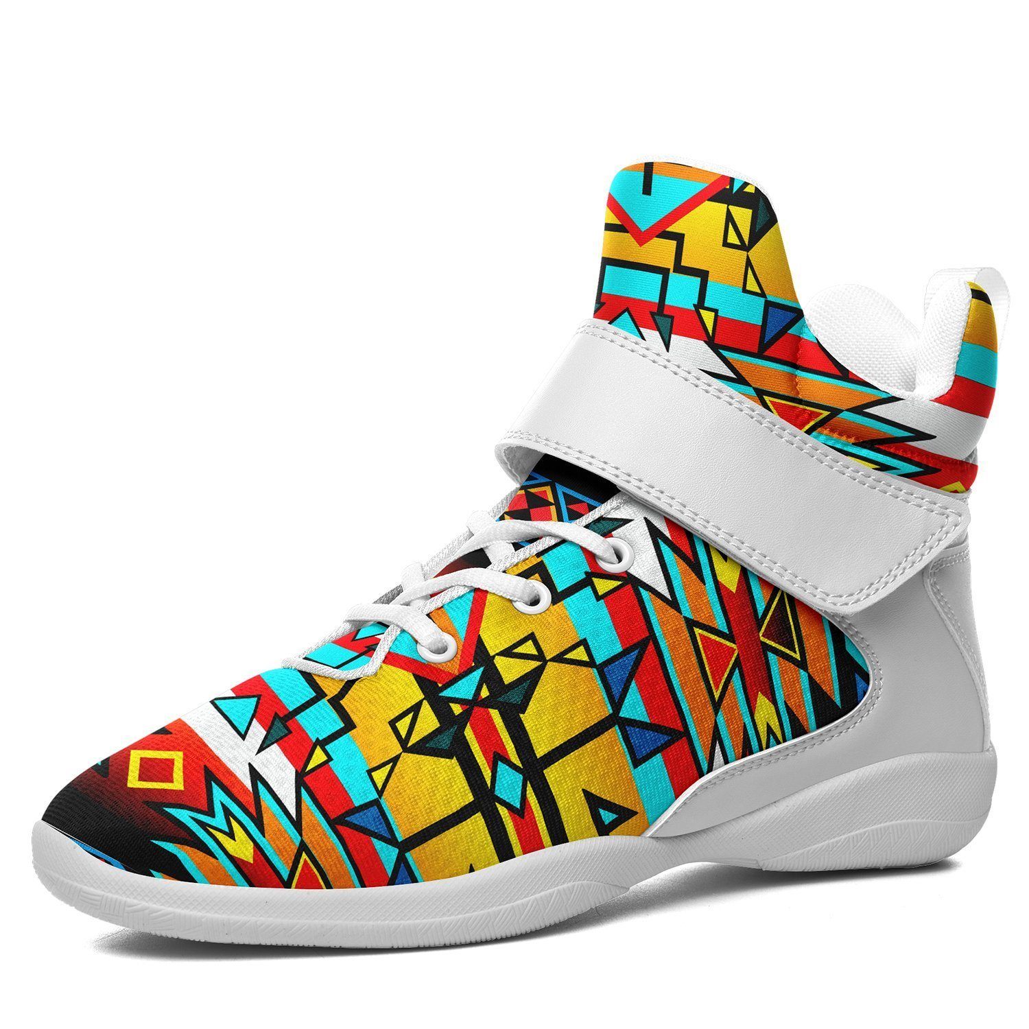 Force of Nature Twister Kid's Ipottaa Basketball / Sport High Top Shoes 49 Dzine US Child 12.5 / EUR 30 White Sole with White Strap 
