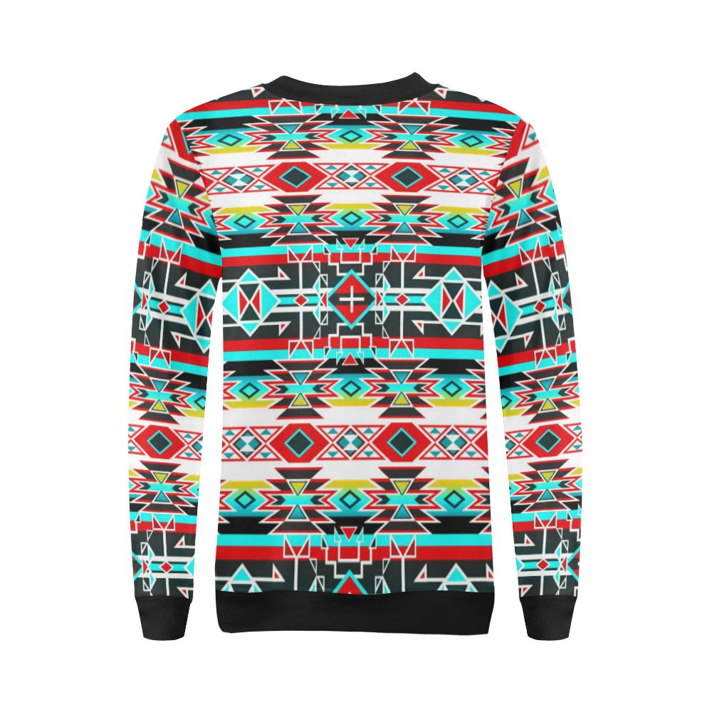 Force of Nature Windstorm All Over Print Crewneck Sweatshirt for Women (Model H18) Crewneck Sweatshirt for Women (H18) e-joyer 
