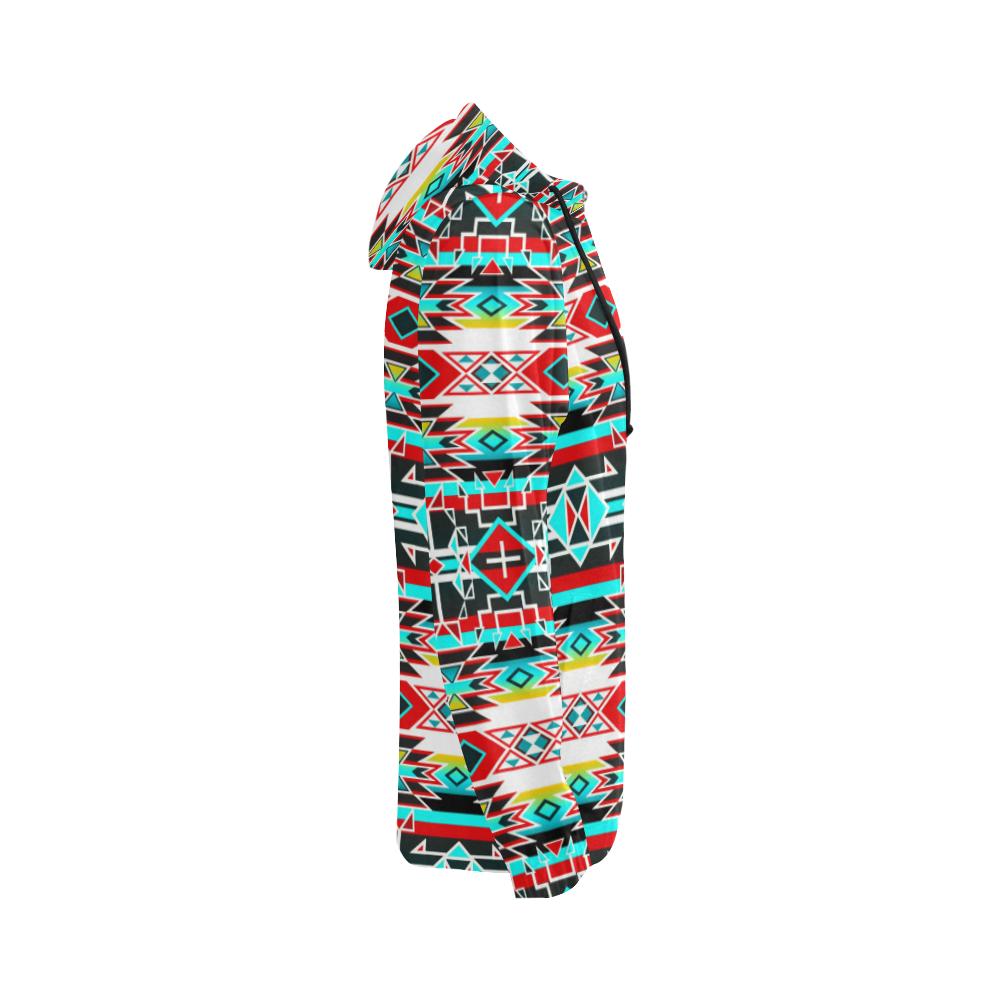 Force of Nature Windstorm All Over Print Full Zip Hoodie for Women (Model H14) All Over Print Full Zip Hoodie for Women (H14) e-joyer 