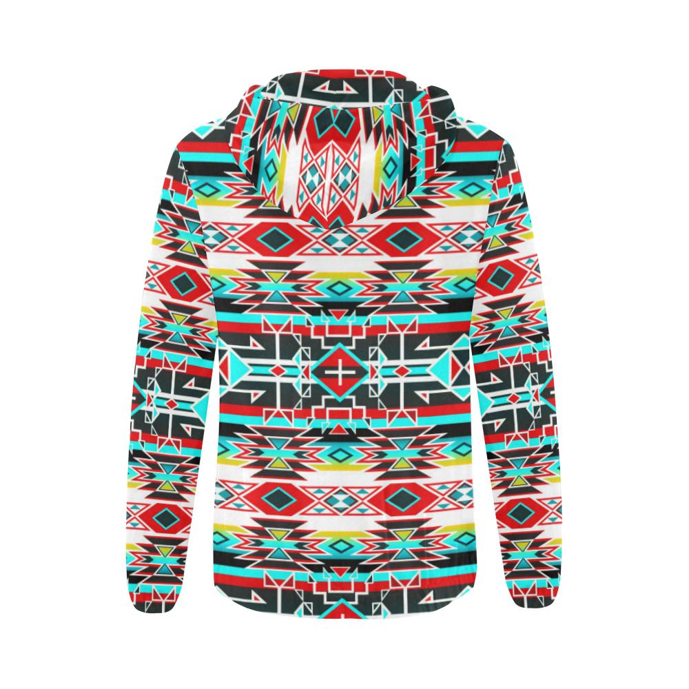 Force of Nature Windstorm All Over Print Full Zip Hoodie for Women (Model H14) All Over Print Full Zip Hoodie for Women (H14) e-joyer 