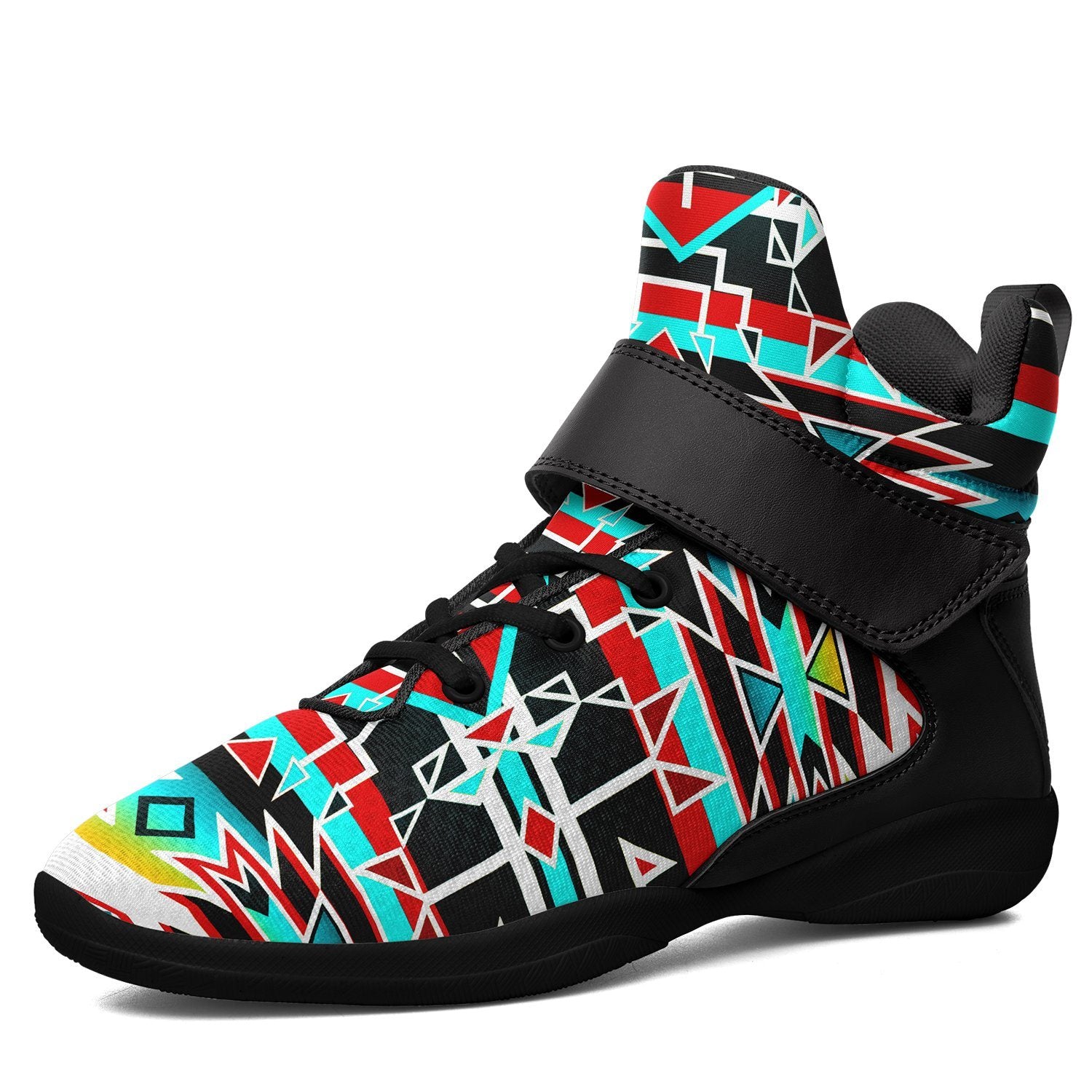 Force of Nature Windstorm Ipottaa Basketball / Sport High Top Shoes 49 Dzine US Women 4.5 / US Youth 3.5 / EUR 35 Black Sole with Black Strap 