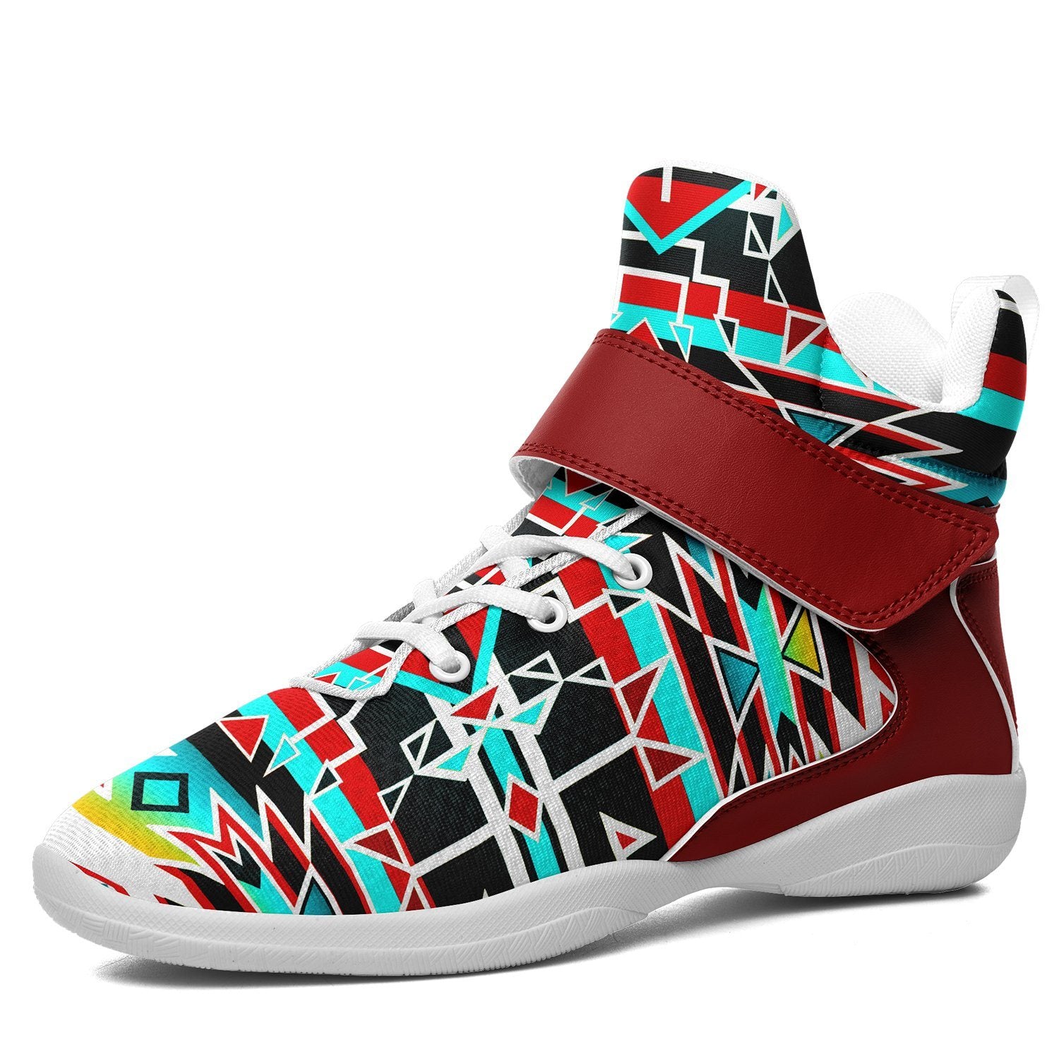 Force of Nature Windstorm Ipottaa Basketball / Sport High Top Shoes 49 Dzine US Women 4.5 / US Youth 3.5 / EUR 35 White Sole with Brown Strap 