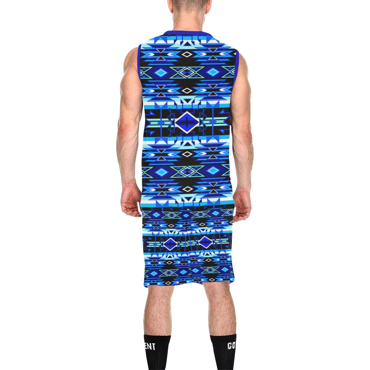 Force of Nature Winter Night All Over Print Basketball Uniform Basketball Uniform e-joyer 