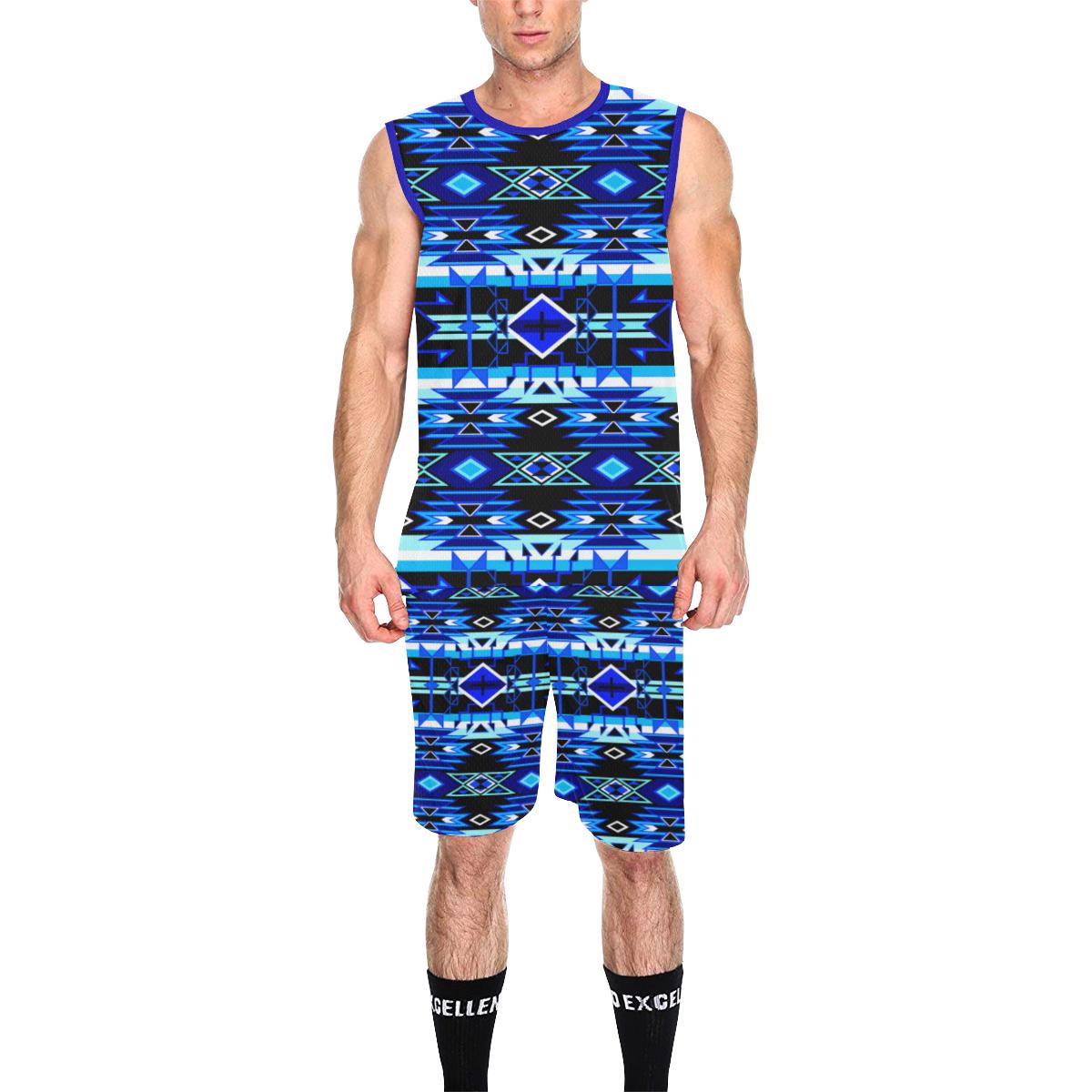 Force of Nature Winter Night All Over Print Basketball Uniform Basketball Uniform e-joyer 