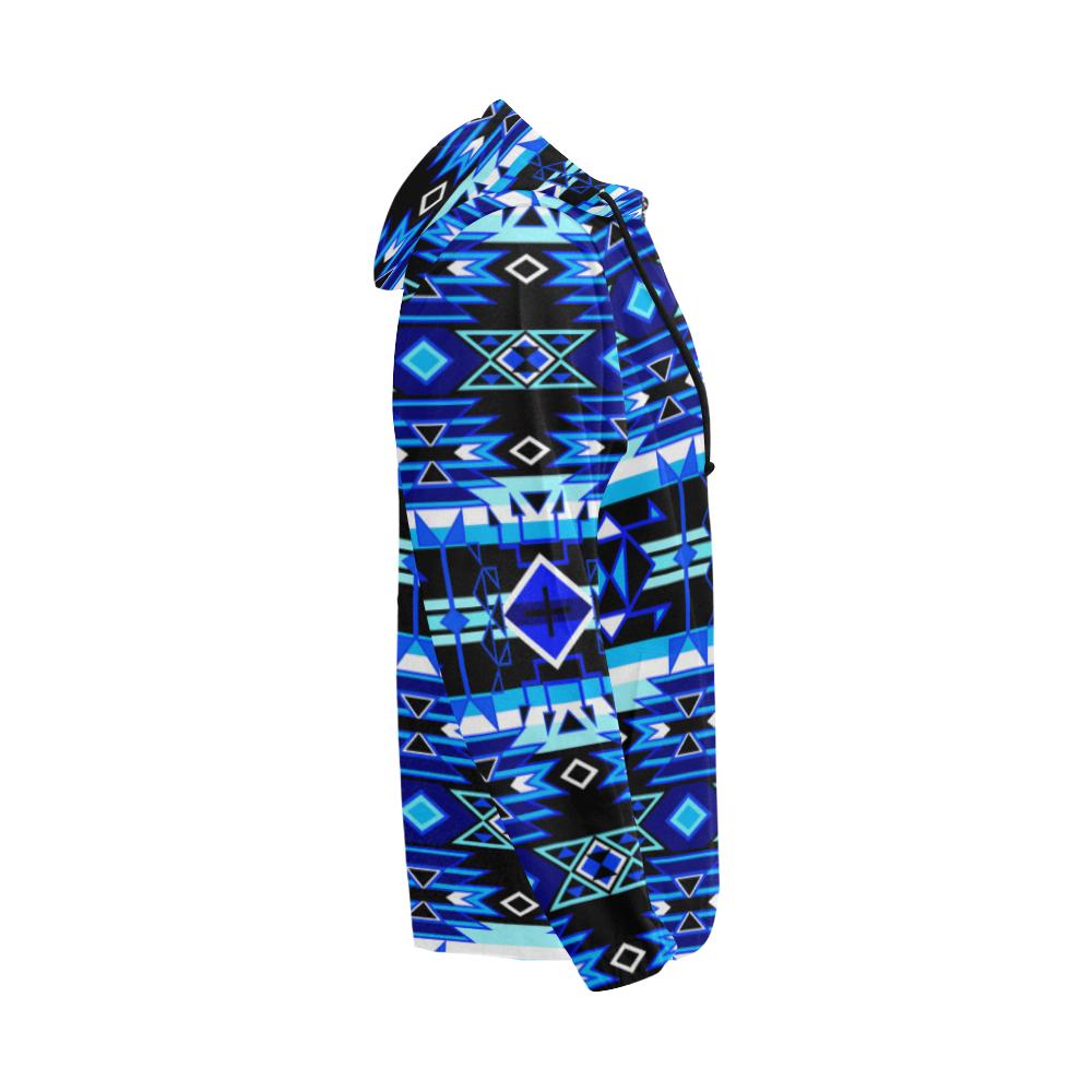 Force of Nature Winter Night All Over Print Full Zip Hoodie for Men (Model H14) All Over Print Full Zip Hoodie for Men (H14) e-joyer 