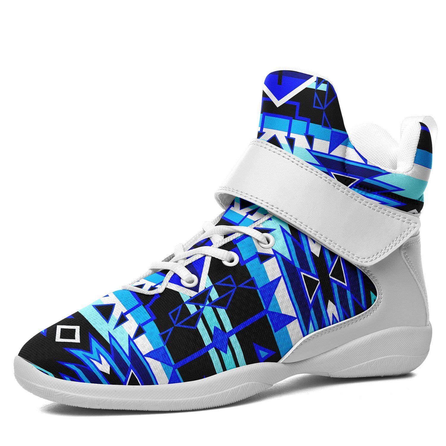 Force of Nature Winter Night Ipottaa Basketball / Sport High Top Shoes - White Sole 49 Dzine US Men 7 / EUR 40 White Sole with White Strap 