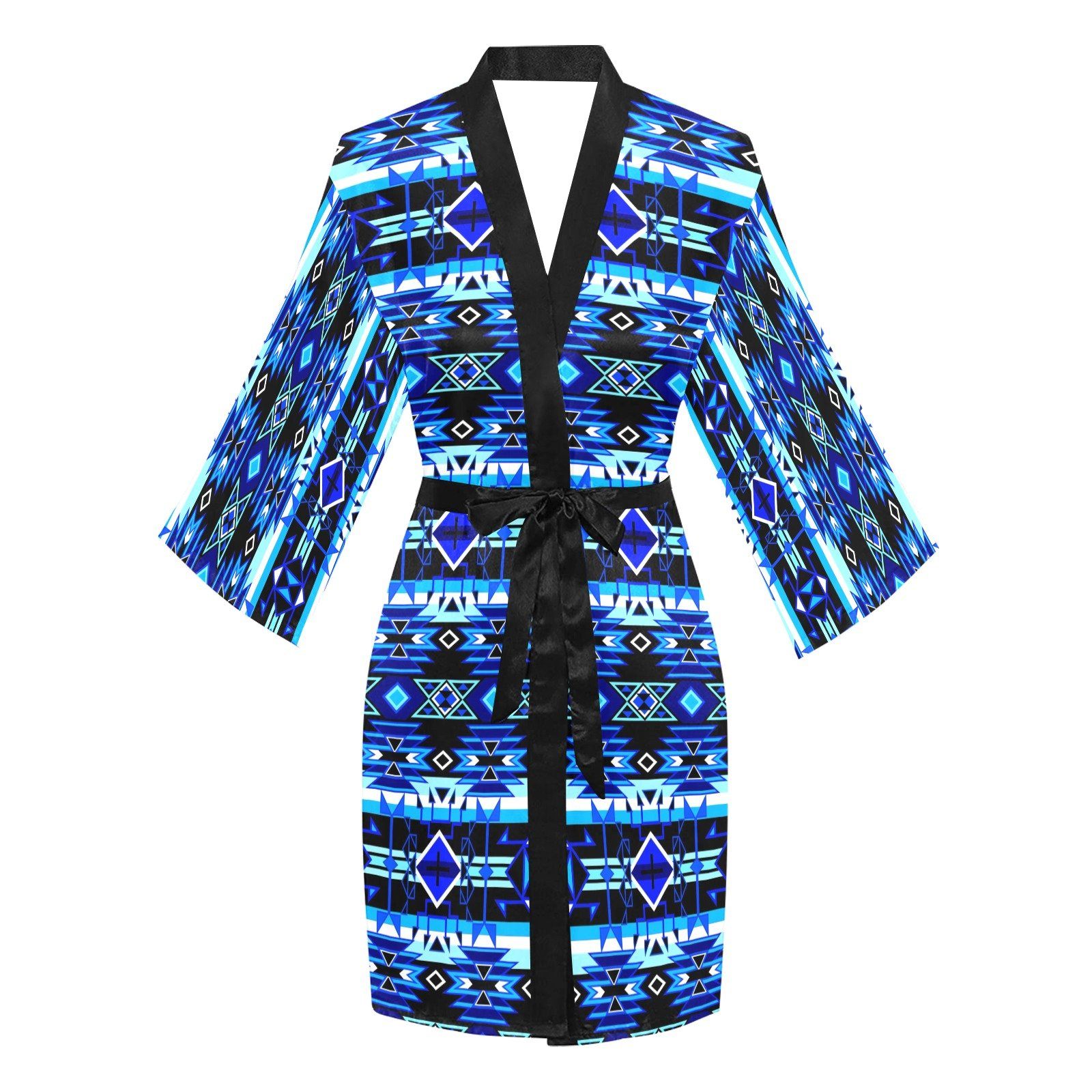 Force of Nature Winter Night Long Sleeve Kimono Robe Long Sleeve Kimono Robe e-joyer 