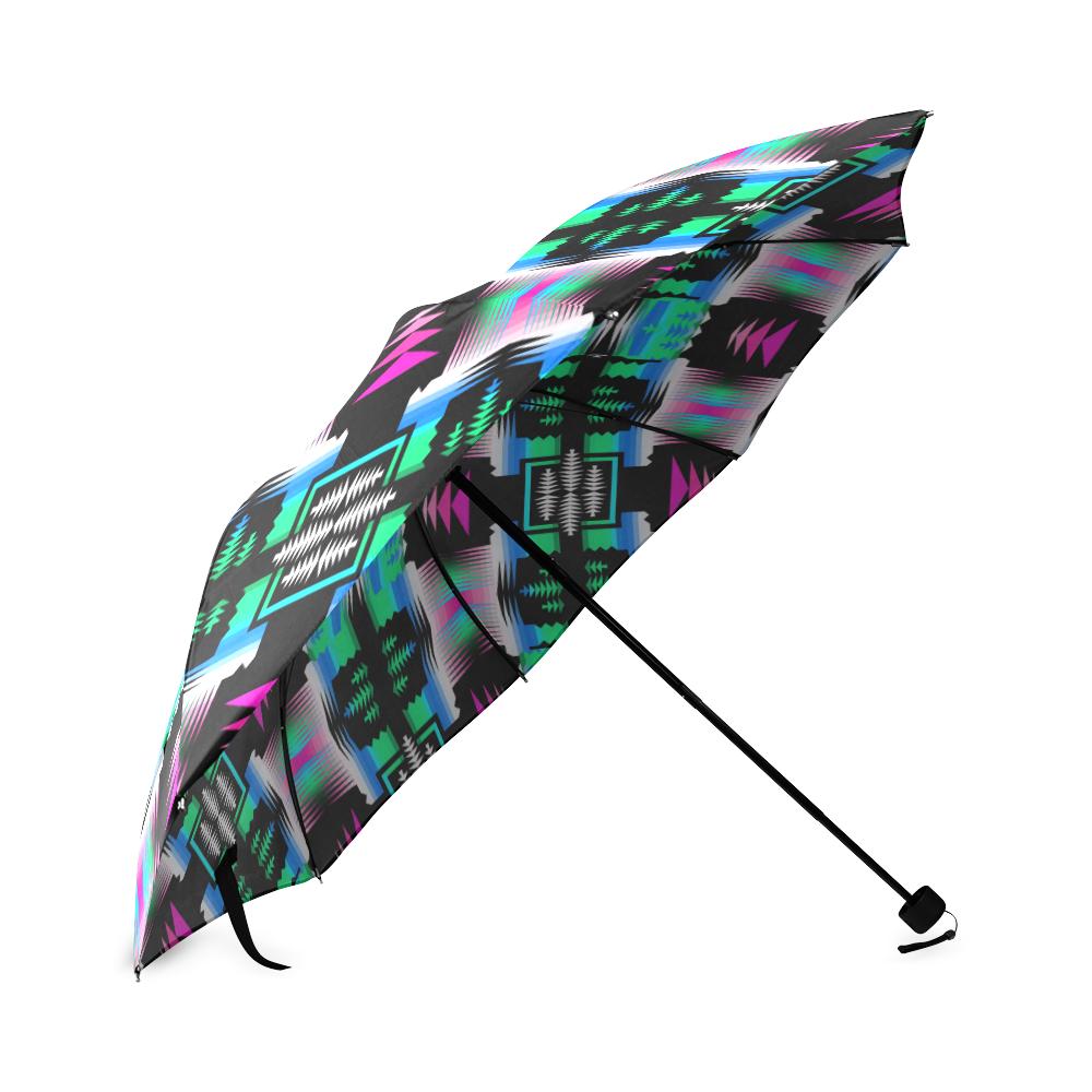 Fuschia Sky Sage Foldable Umbrella Foldable Umbrella e-joyer 