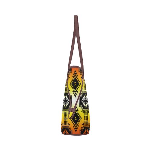 Gathering Fire Clover Canvas Tote Bag (Model 1661) Clover Canvas Tote Bag (1661) e-joyer 