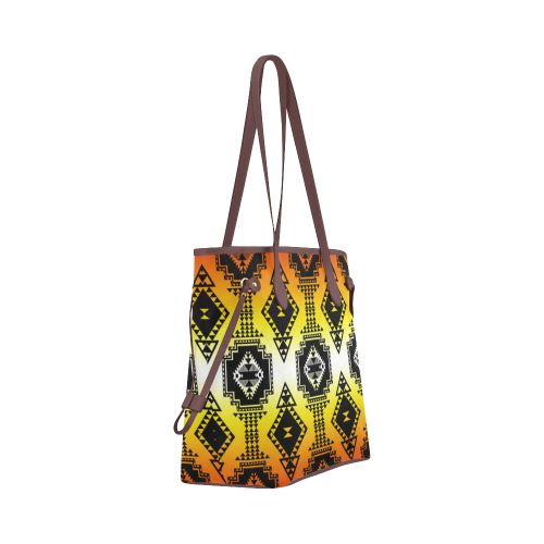 Gathering Fire Clover Canvas Tote Bag (Model 1661) Clover Canvas Tote Bag (1661) e-joyer 