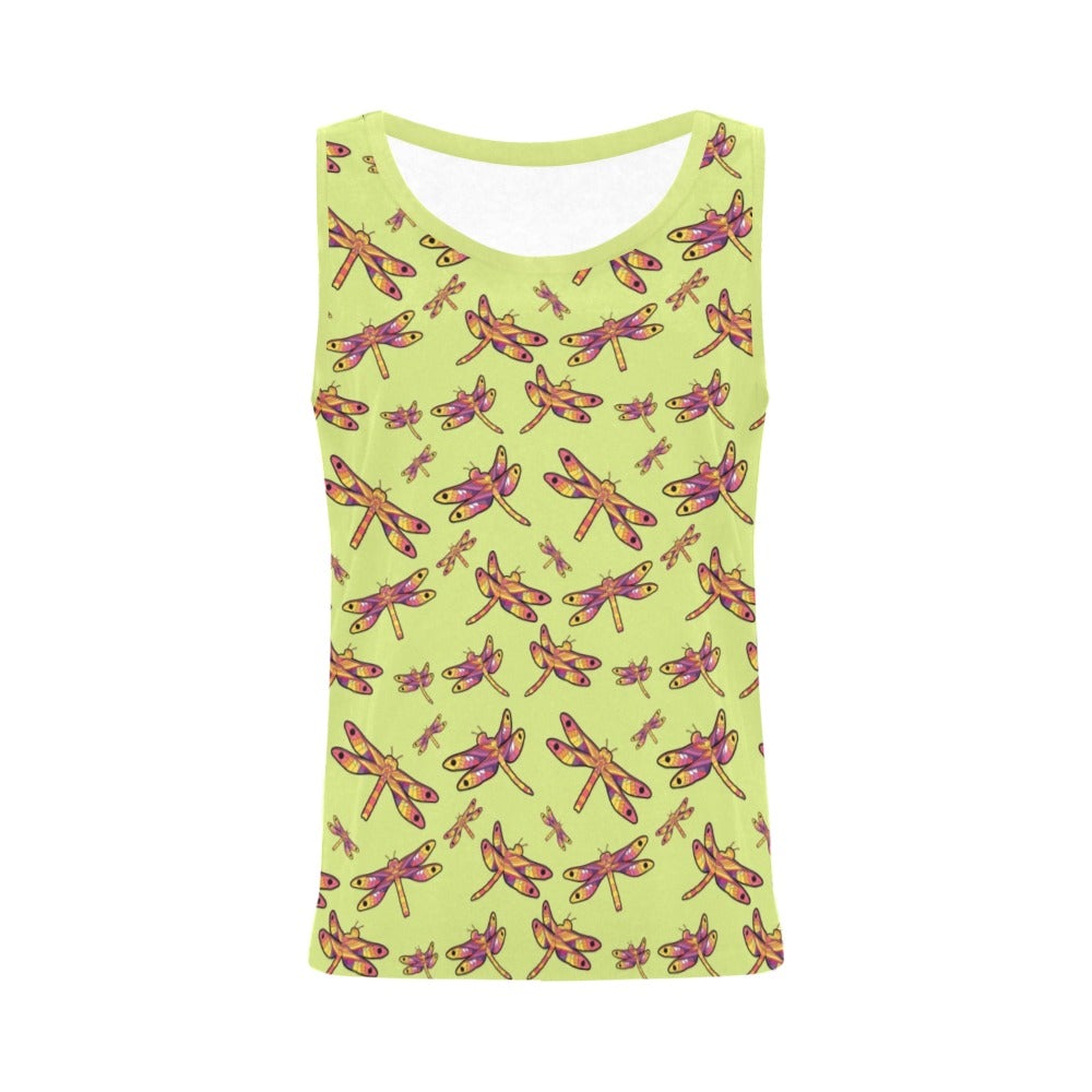 Gathering Lime All Over Print Tank Top for Women (Model T43) All Over Print Tank Top for Women (T43) e-joyer 
