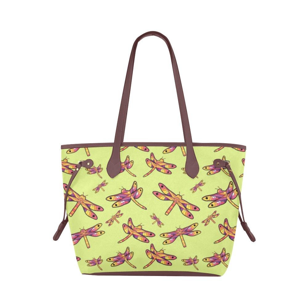 Gathering Lime Clover Canvas Tote Bag (Model 1661) Clover Canvas Tote Bag (1661) e-joyer 