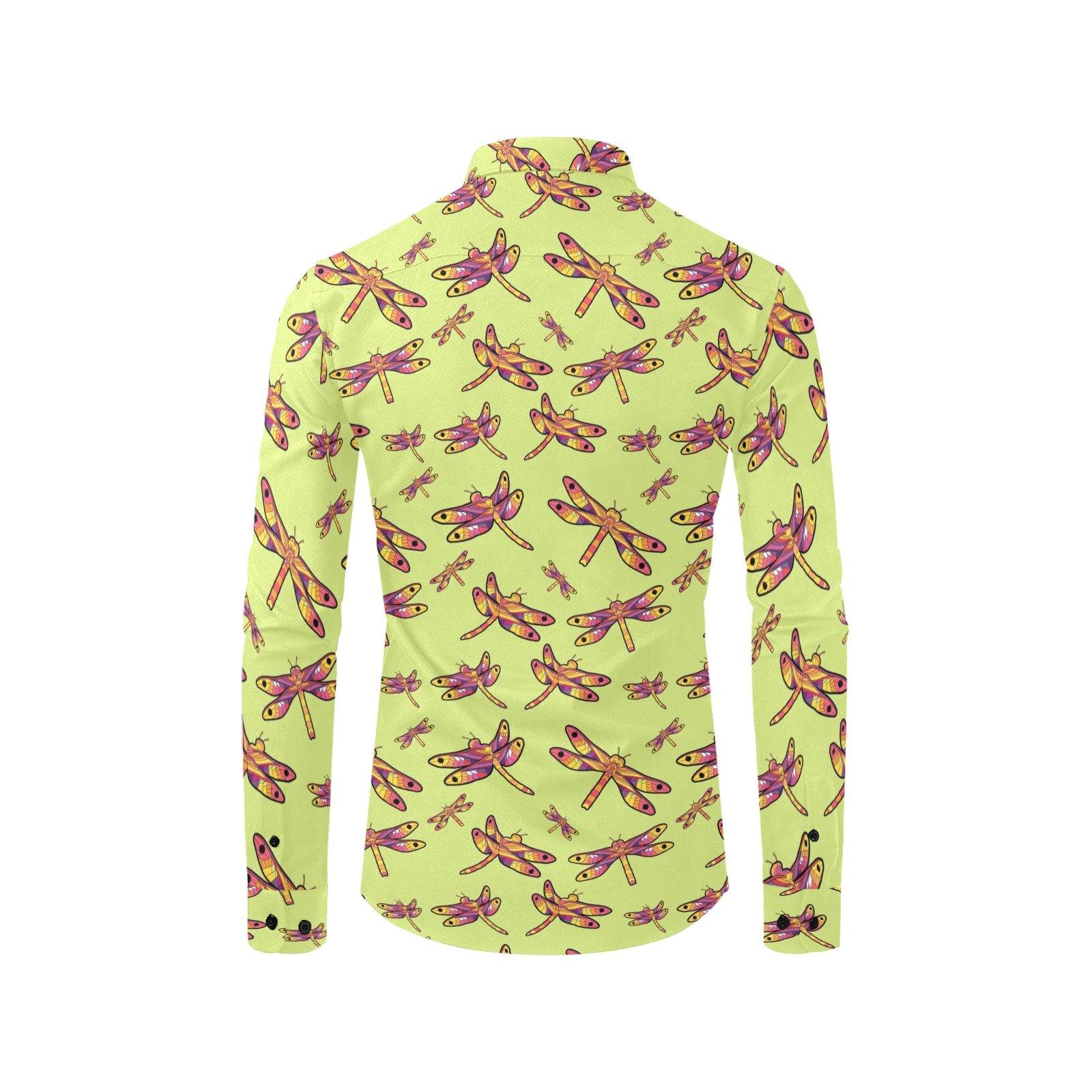 Gathering Lime Men's All Over Print Casual Dress Shirt (Model T61) Men's Dress Shirt (T61) e-joyer 