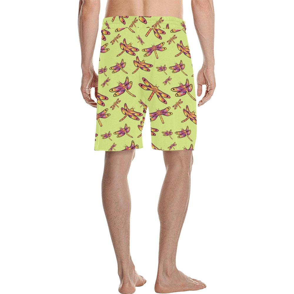 Gathering Lime Men's All Over Print Casual Shorts (Model L23) Men's Casual Shorts (L23) e-joyer 