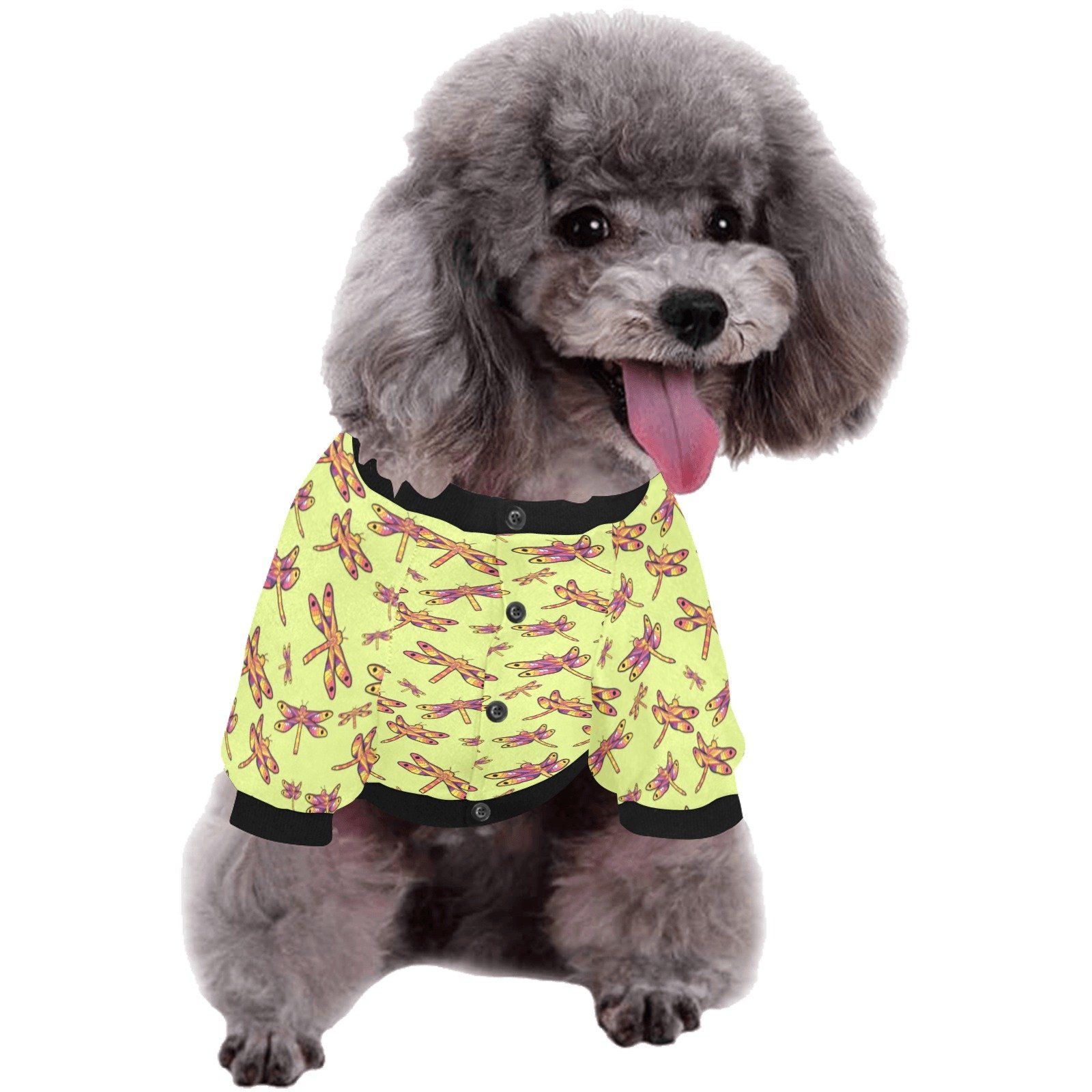 Gathering Lime Pet Dog Round Neck Shirt Pet Dog Round Neck Shirt e-joyer 