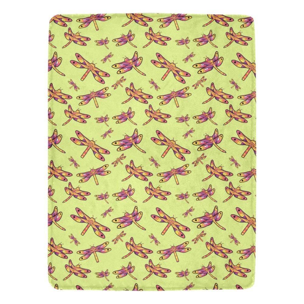 Gathering Lime Ultra-Soft Micro Fleece Blanket 60"x80" Ultra-Soft Blanket 60''x80'' e-joyer 