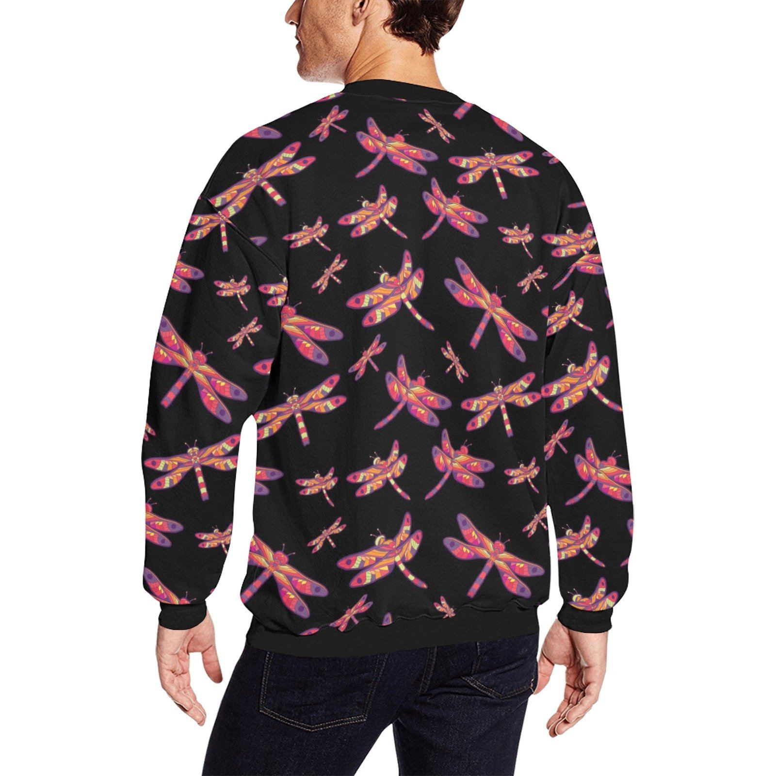 Gathering Noir All Over Print Crewneck Sweatshirt for Men (Model H18) shirt e-joyer 