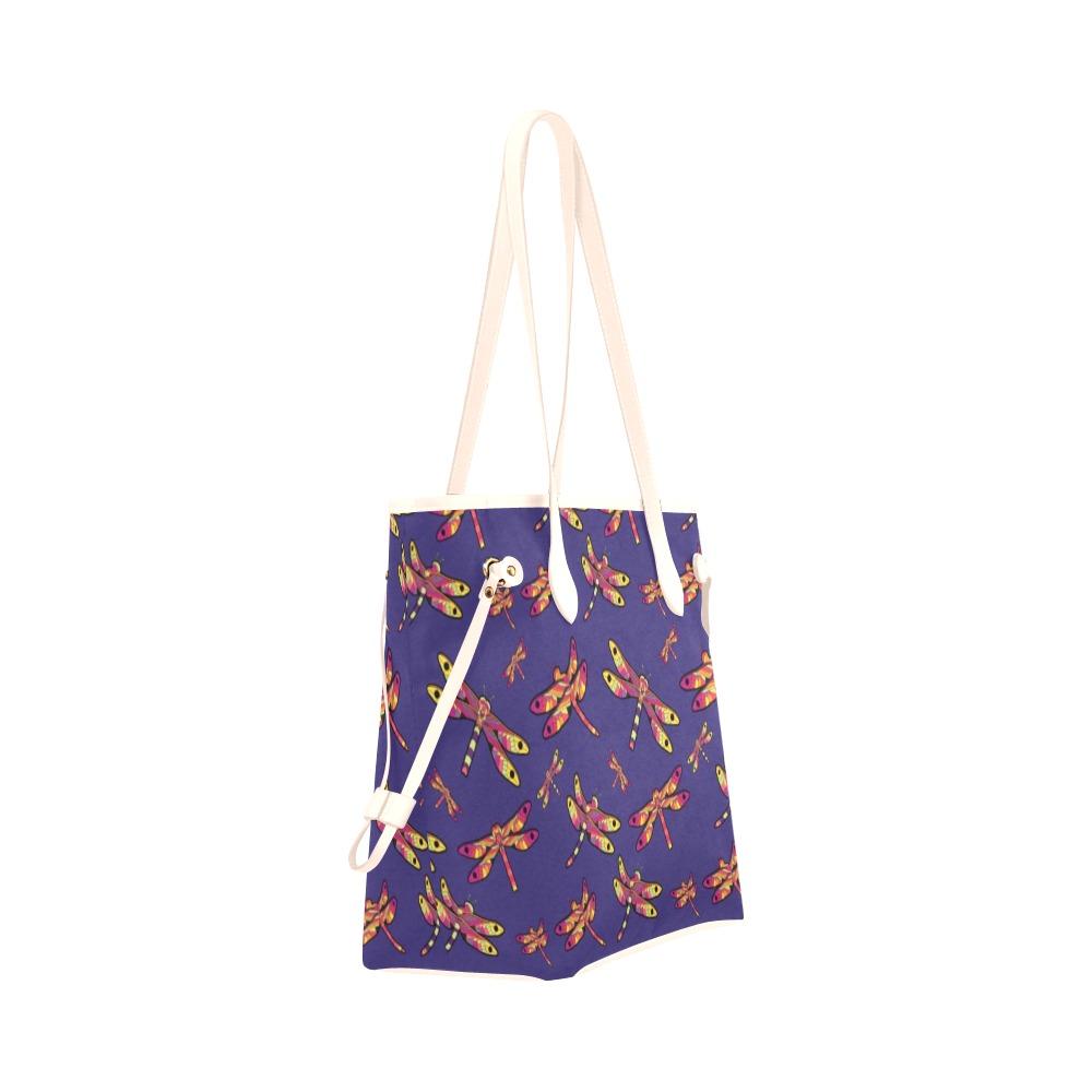 Gathering Purple Clover Canvas Tote Bag (Model 1661) Clover Canvas Tote Bag (1661) e-joyer 