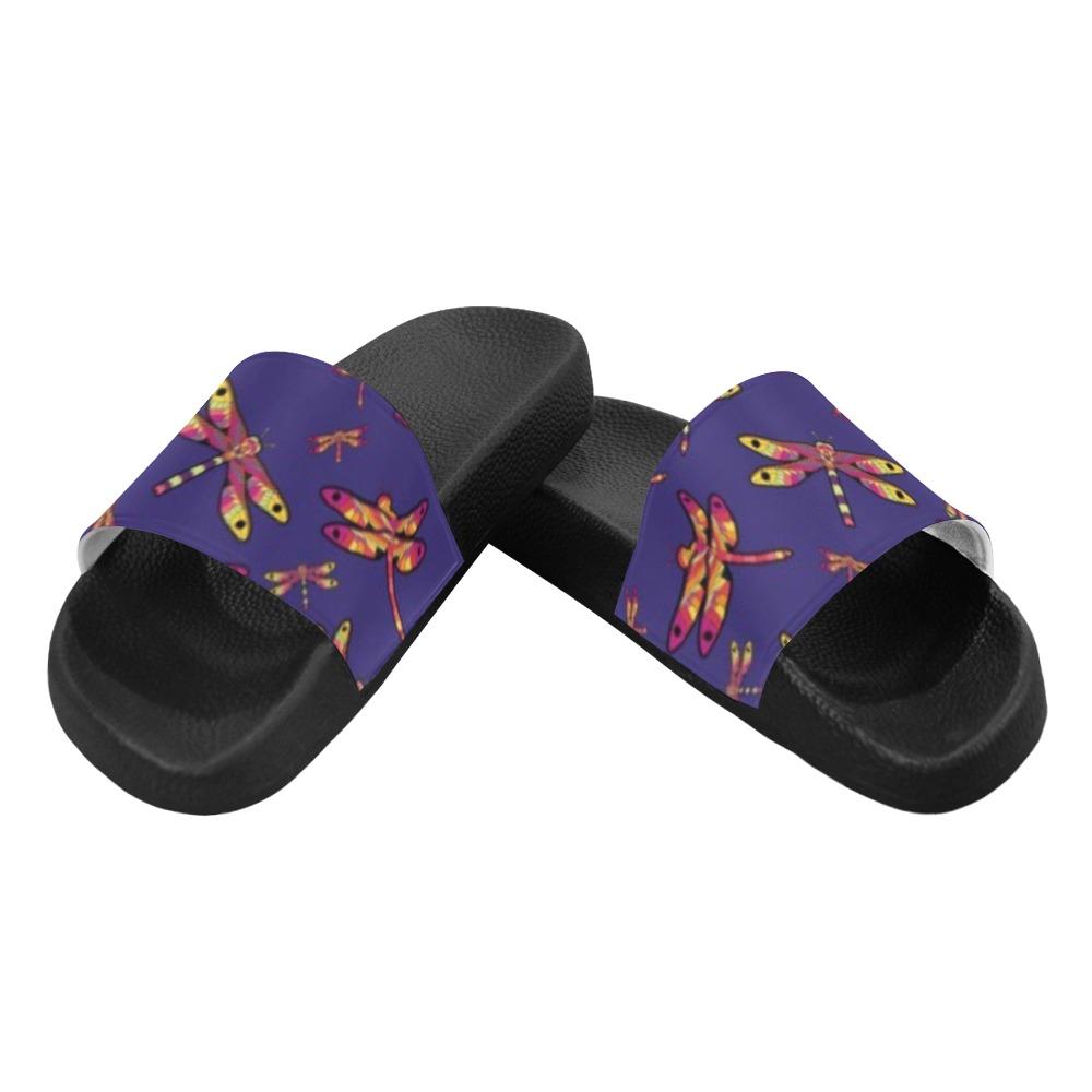 Gathering Purple Men's Slide Sandals (Model 057) Men's Slide Sandals (057) e-joyer 