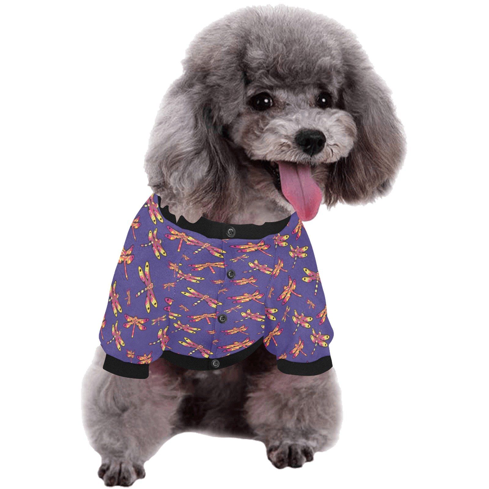 Gathering Purple Pet Dog Round Neck Shirt Pet Dog Round Neck Shirt e-joyer 