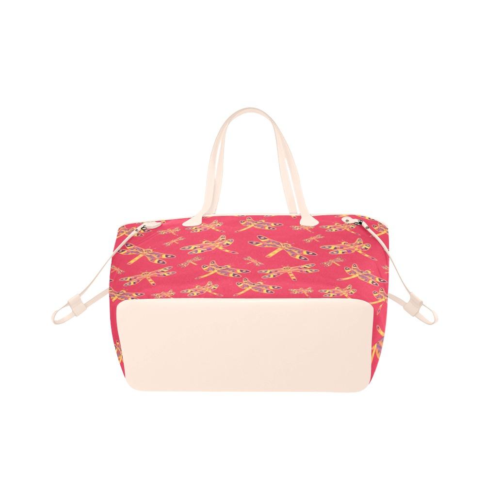 Gathering Rouge Clover Canvas Tote Bag (Model 1661) Clover Canvas Tote Bag (1661) e-joyer 