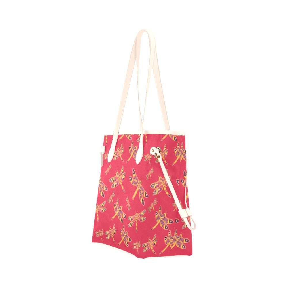 Gathering Rouge Clover Canvas Tote Bag (Model 1661) Clover Canvas Tote Bag (1661) e-joyer 