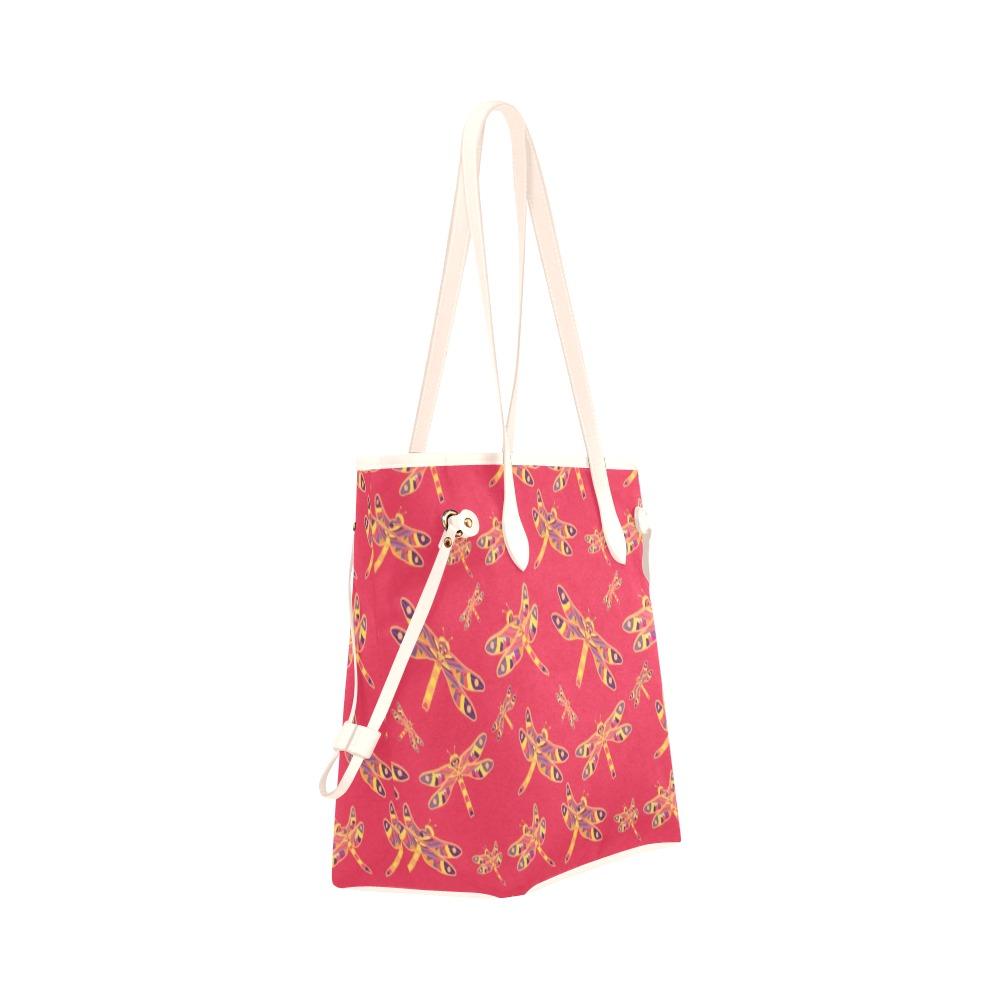 Gathering Rouge Clover Canvas Tote Bag (Model 1661) Clover Canvas Tote Bag (1661) e-joyer 