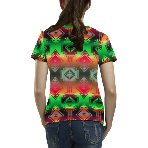 Gathering Sky All Over Print T-shirt for Women/Large Size (USA Size) (Model T40) All Over Print T-Shirt for Women/Large (T40) e-joyer 
